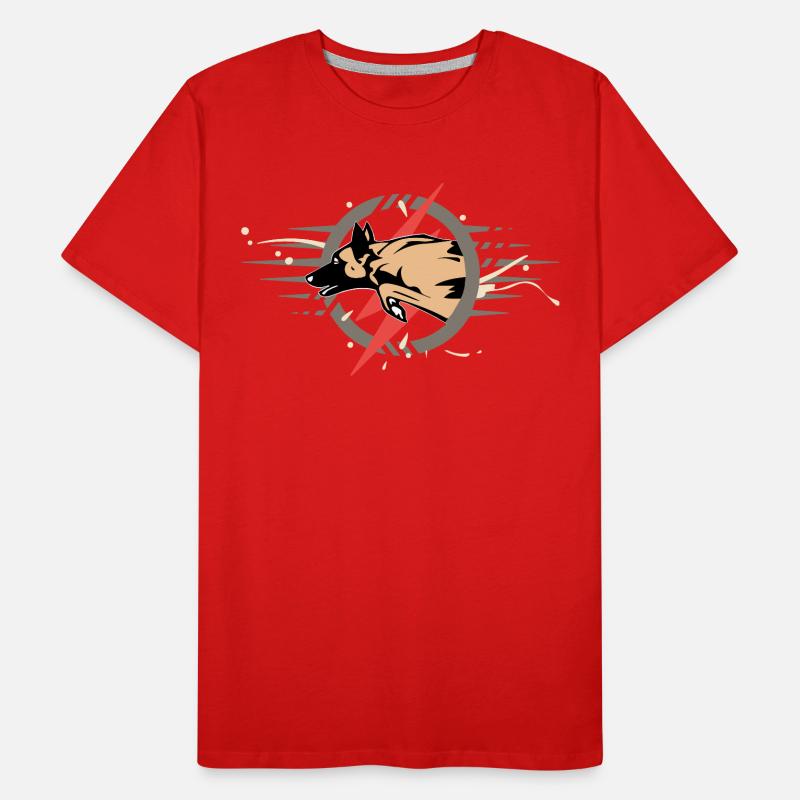Malinois éclair Men's Premium Organic T-Shirt