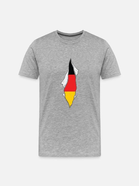 germany flag proud german - Männer Premium Bio T-Shirt -