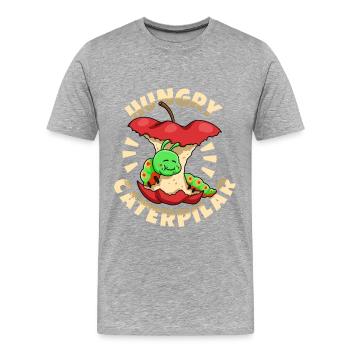 Chenille - T-shirt bio Premium Homme - gris chiné - Devant - Damien (186cm)
