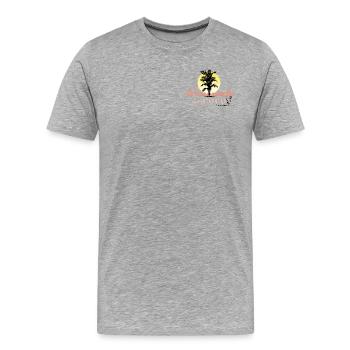 Limonada Vacation Club - Men's Premium Organic T-Shirt - heather grey - Front - Damien (186cm)