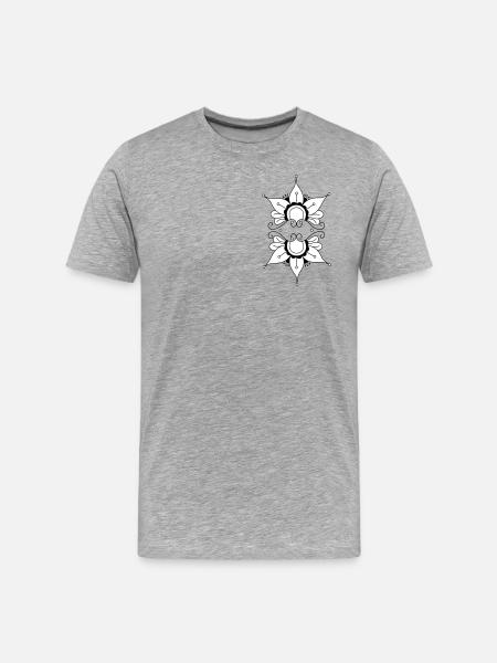 Oriental pattern - Men's Premium Organic T-Shirt - heather grey