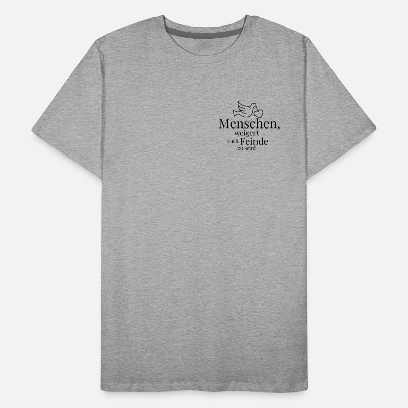 Peuple, refusez d’être ennemis ! T-shirt bio Premium Homme