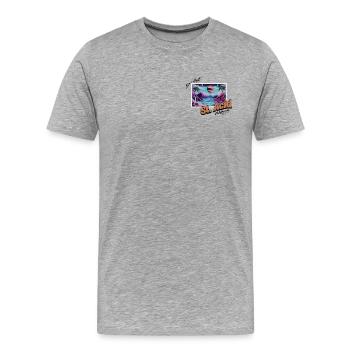 St. Acid - T-shirt bio Premium Homme - gris chiné - Devant - Damien (186cm)