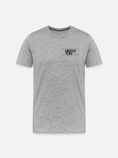 HeavyTon - Männer Premium Bio T-Shirt - Grau meliert
