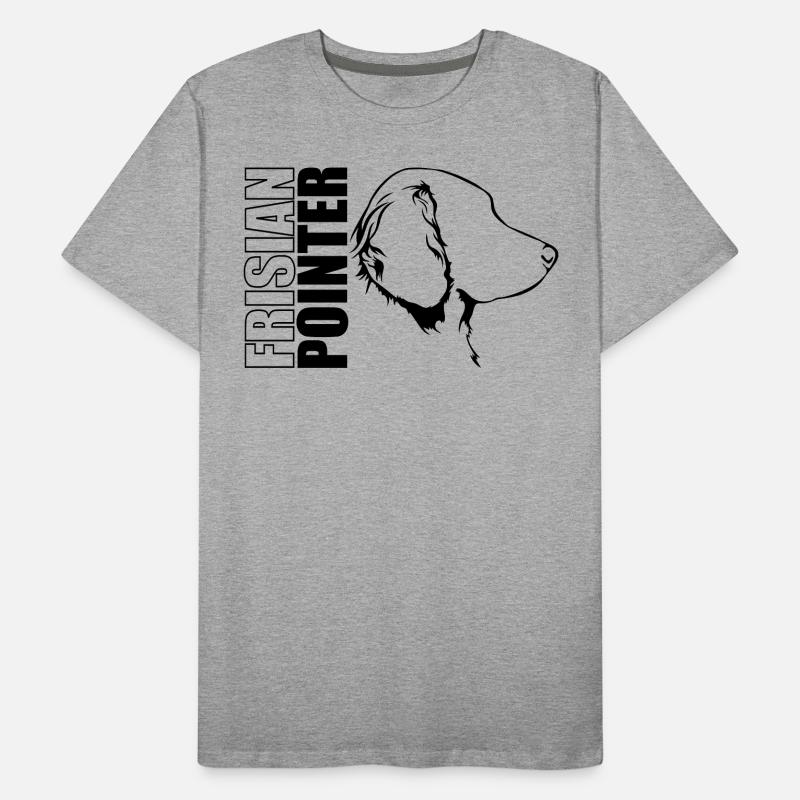 FRISIAN POINTER Profil Chiens Wilsigns T-shirt bio Premium Homme