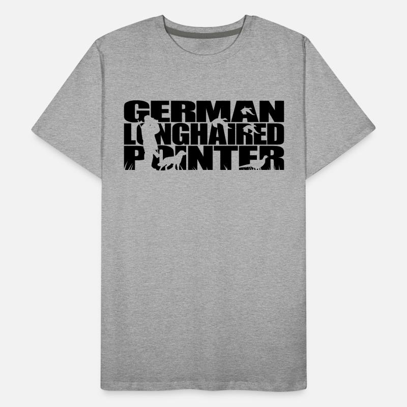 GERMAN LONGHAIRED POINTER Jagdhunde Jagd Wilsigns Männer Premium Bio T-Shirt