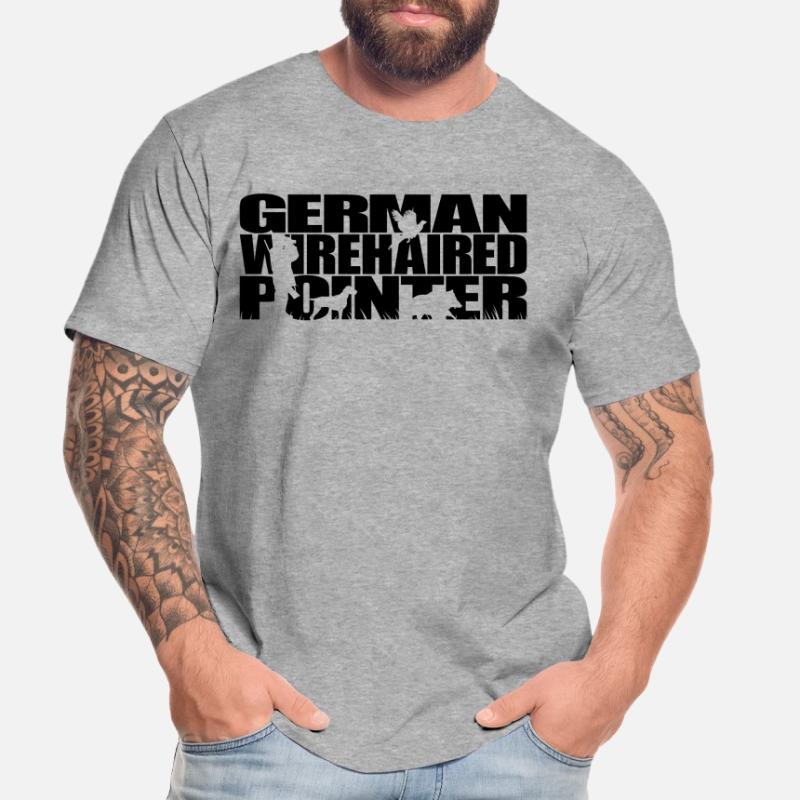 GERMAN WIREHAIRED POINTER Jagdhunde Jagd Wilsigns Männer Premium Bio T-Shirt