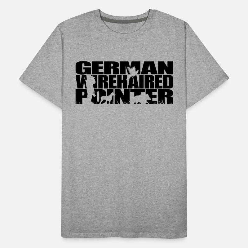 GERMAN WIREHAIRED POINTER Hunting Dogs Hunting Wilsigns Men's Premium Organic T-Shirt
