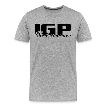 IGP TERVUEREN Dog Sport Wilsigns Dog Gift - Men's Premium Organic T-Shirt - heather grey - Front - Damien (186cm)