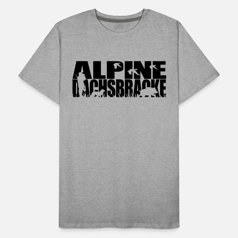ALPINE DACHSBRACKE Jagdhunde Jagdhund Wilsigns Männer Premium Bio T-Shirt