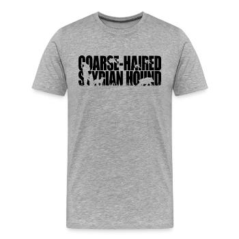 CHIEN DE STYRIE À POIL GROSSIER Chiens de chasse Wilsigns - T-shirt bio Premium Homme - gris chiné - Devant - Damien (186cm)
