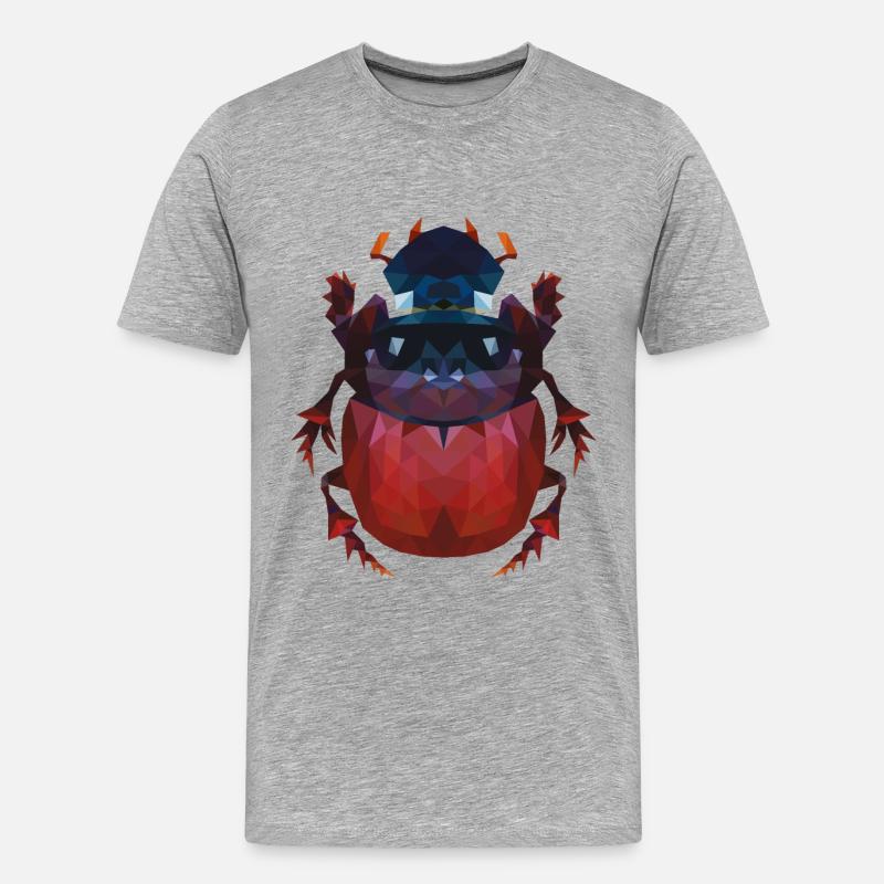 Oxysternon - Männer Premium Bio T-Shirt - Grau meliert