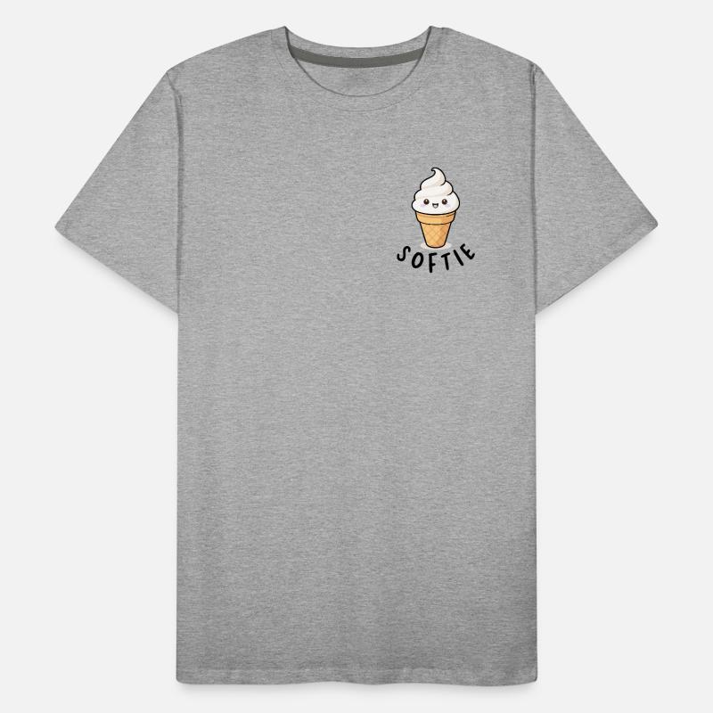 Softie Softeis Lover Eiscreme Icon Geschenk T-shirt bio Premium Homme