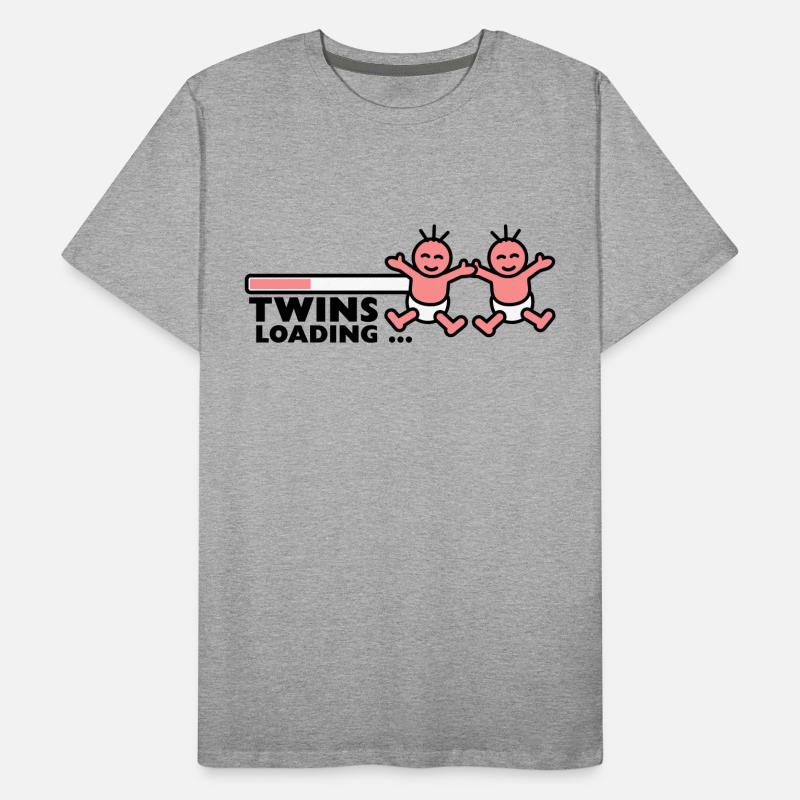 Twins Loading Männer Premium Bio T-Shirt