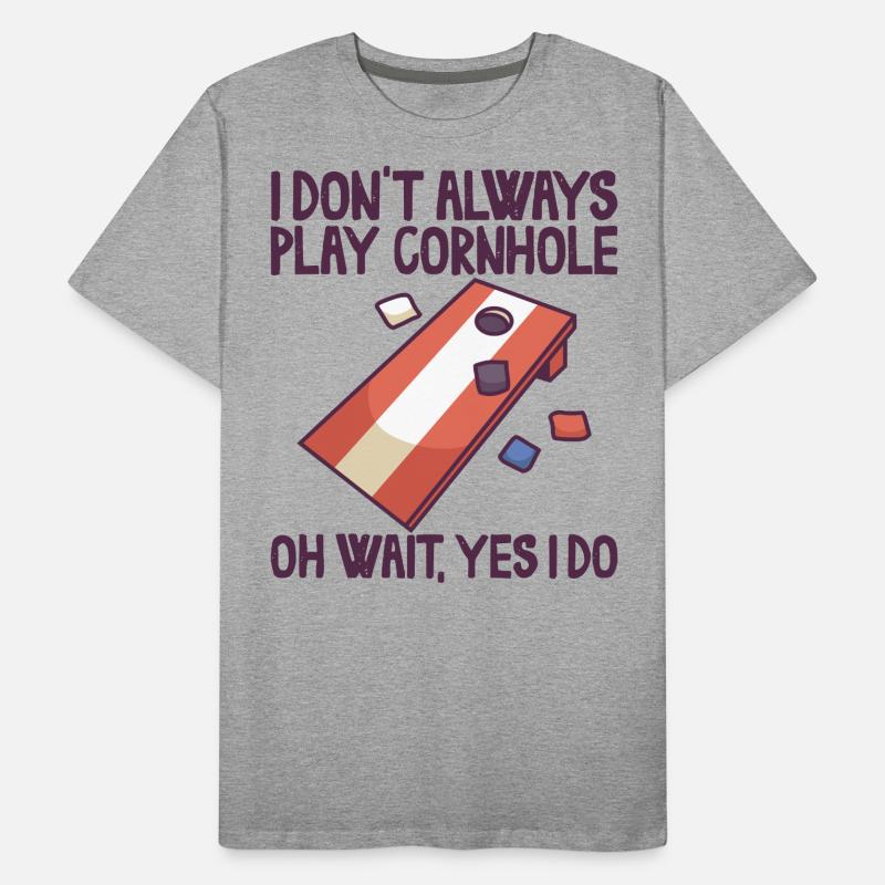 Cornhole Game Corn Hole Outfit with Cornhole Men's Premium Organic T-Shirt