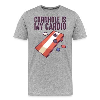 Pickleball Racket Pickle Ball I Dont Alway Play - Men's Premium Organic T-Shirt - heather grey - Front - Damien (186cm)