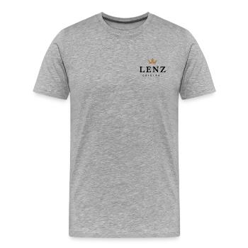 Source - T-shirt bio Premium Homme - gris chiné - Devant - Damien (186cm)