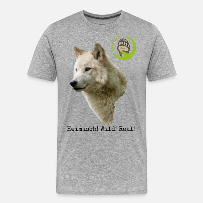 RAIK HWR - Männer Premium Bio T-Shirt - Grau meliert