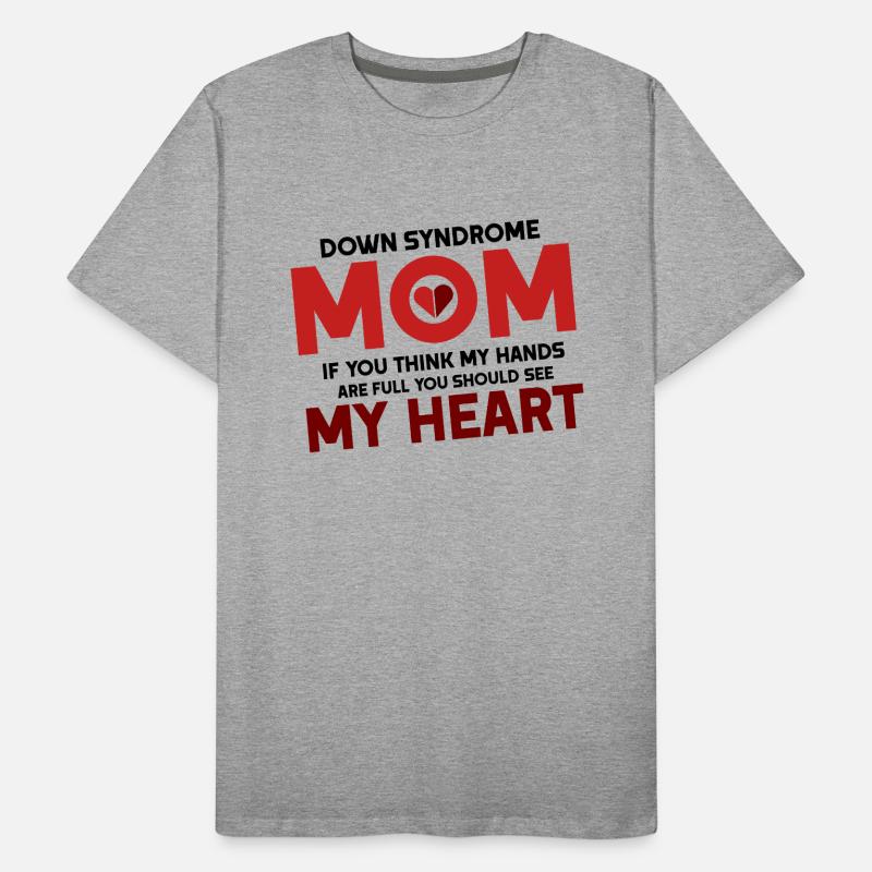 Syndrome de Down Syndrome de Down Conscience Idée cadeau T-shirt bio Premium Homme