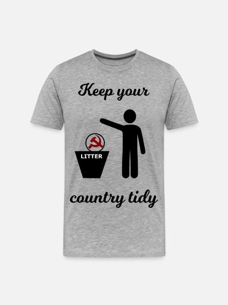 Socialism and Capitalism Funny - Men's Premium Organic T-Shirt - heather grey