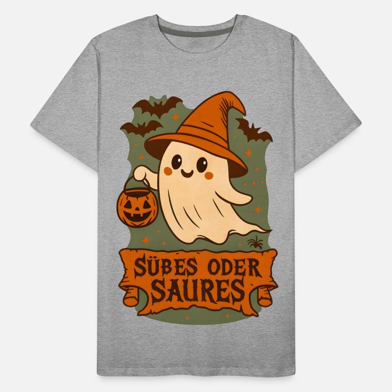 Süßes oder Saures - Gespenst Männer Premium Bio T-Shirt