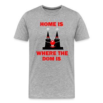 Kölsch Köln Kölle Dom Karneval Alaaf Sex Home Nase - Männer Premium Bio T-Shirt - Grau meliert - Vorne - Damien (186cm)