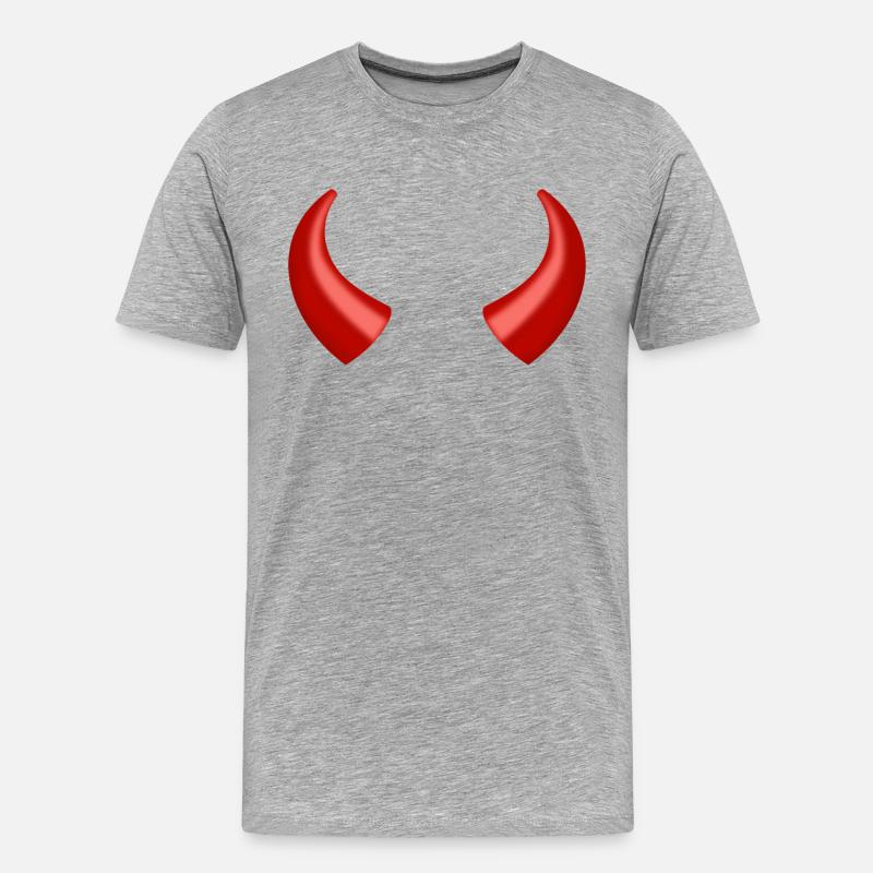 devil - Men's Premium Organic T-Shirt - heather grey