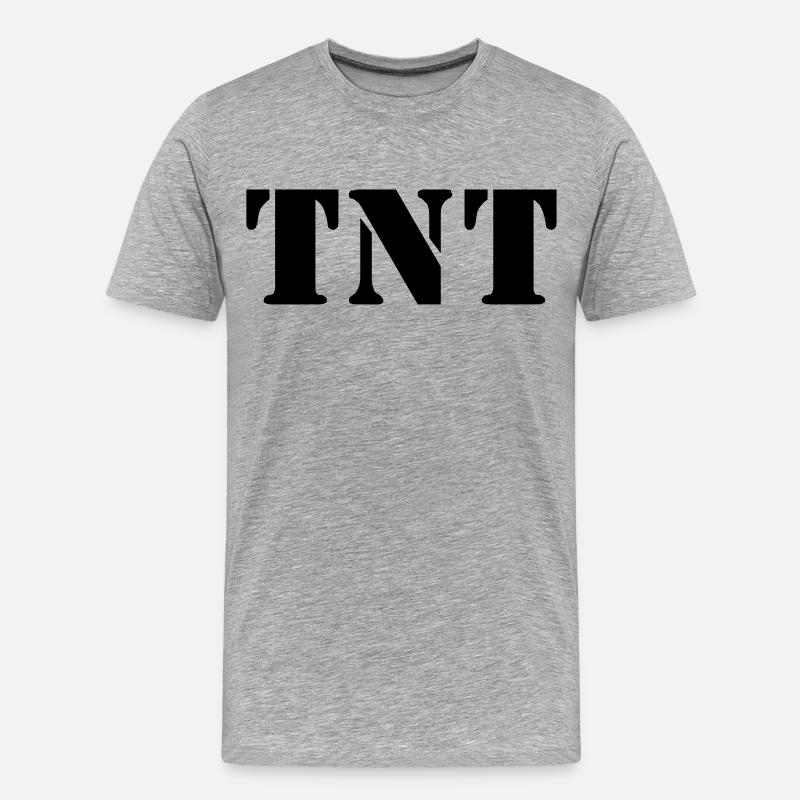 TNT Dynamit - Männer Premium Bio T-Shirt - Grau meliert