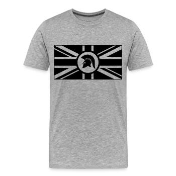 early reggae Black - Men's Premium Organic T-Shirt - heather grey - Front - Damien (186cm)