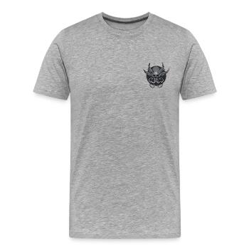 Dungeons And Dragons Wappen Vom Mind Flayer - Männer Premium Bio T-Shirt - Grau meliert - Vorne - Damien (186cm)