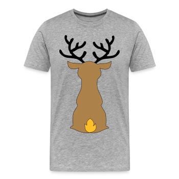Christmas - Men's Premium Organic T-Shirt - heather grey - Front - Damien (186cm)
