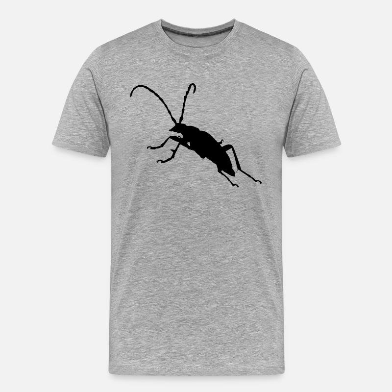 Käfer Bug - Männer Premium Bio T-Shirt - Grau meliert