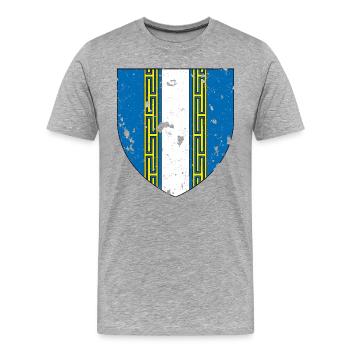 Haute Marne - Département - Men's Premium Organic T-Shirt - heather grey - Front - Damien (186cm)