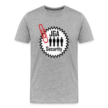 Junggesellenabschied - Männer Premium Bio T-Shirt - Grau meliert - Vorne - Damien (186cm)