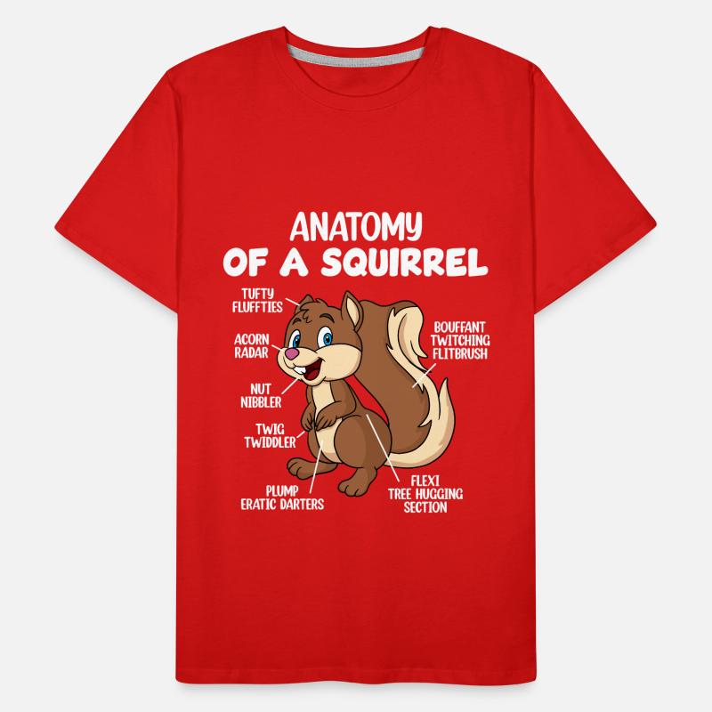 Anatomie eines Eichhörnchens Männer Premium Bio T-Shirt