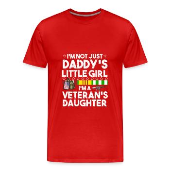Vietnam Veteran - Men's Premium Organic T-Shirt - red - Front - Damien (186cm)