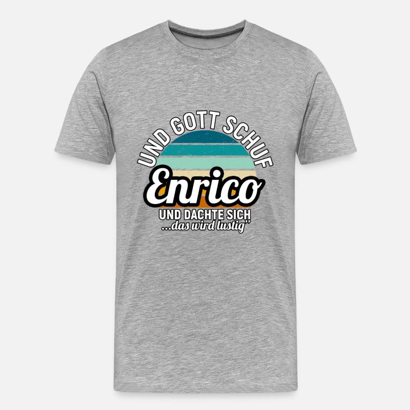 Eric - Männer Premium Bio T-Shirt - Grau meliert