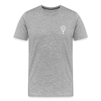 Heißluftballon - Männer Premium Bio T-Shirt - Grau meliert - Vorne - Damien (186cm)