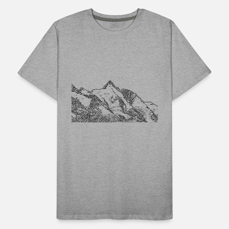 grossglockner Men's Premium Organic T-Shirt