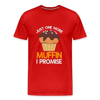 Muffin - Männer Premium Bio T-Shirt - Rot - Vorne - Damien (186cm)