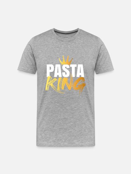 Pasta King - Men's Premium Organic T-Shirt - heather grey