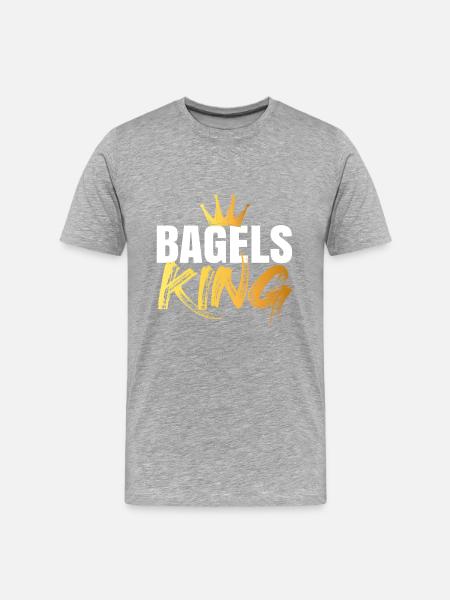 Bagel Bagels Gift - Men's Premium Organic T-Shirt - heather grey