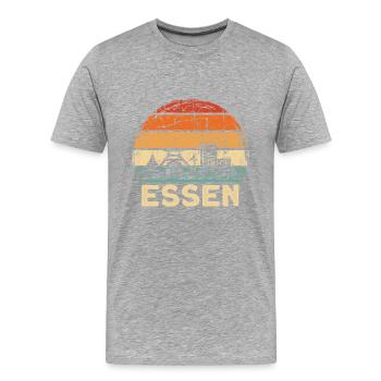 Manger - T-shirt bio Premium Homme - gris chiné - Devant - Damien (186cm)