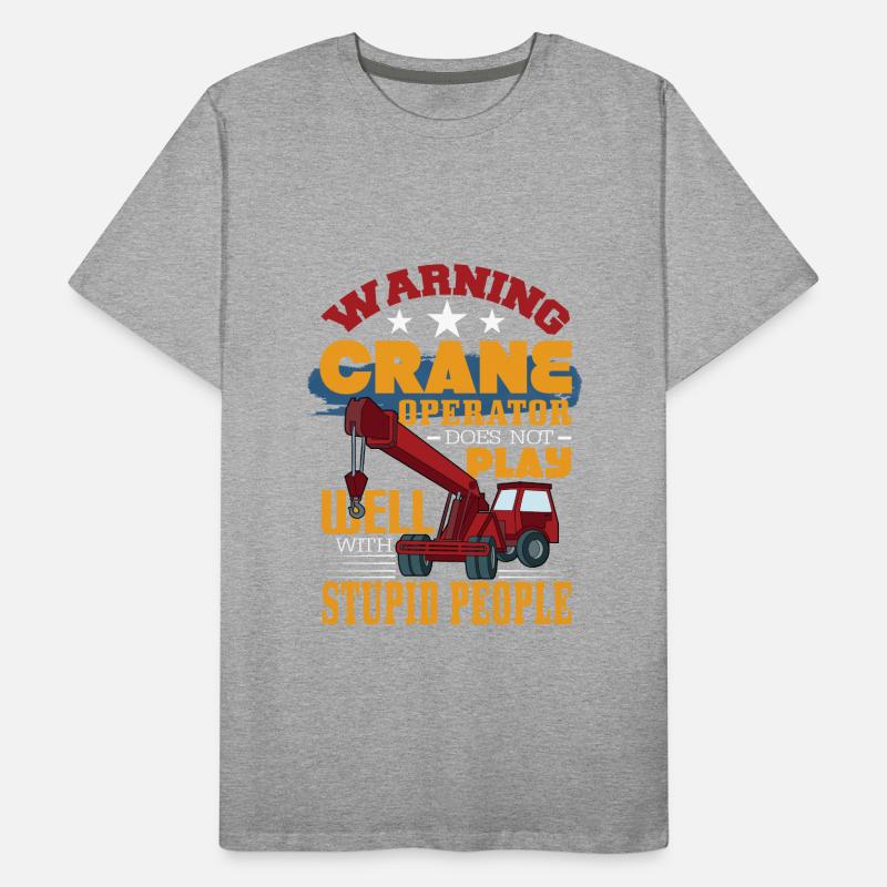 Crane operator crane gift Men's Premium Organic T-Shirt