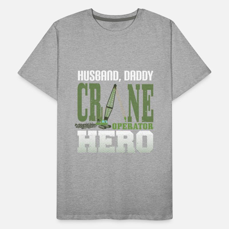 Crane operator crane gift Men's Premium Organic T-Shirt