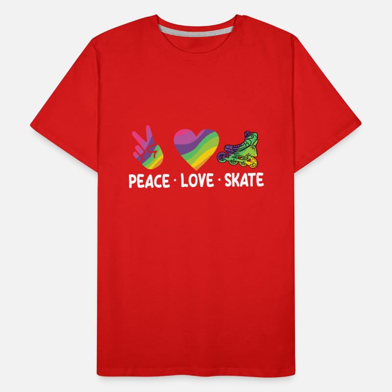 Inline Skating Inline Skating Gift Men's Premium Organic T-Shirt