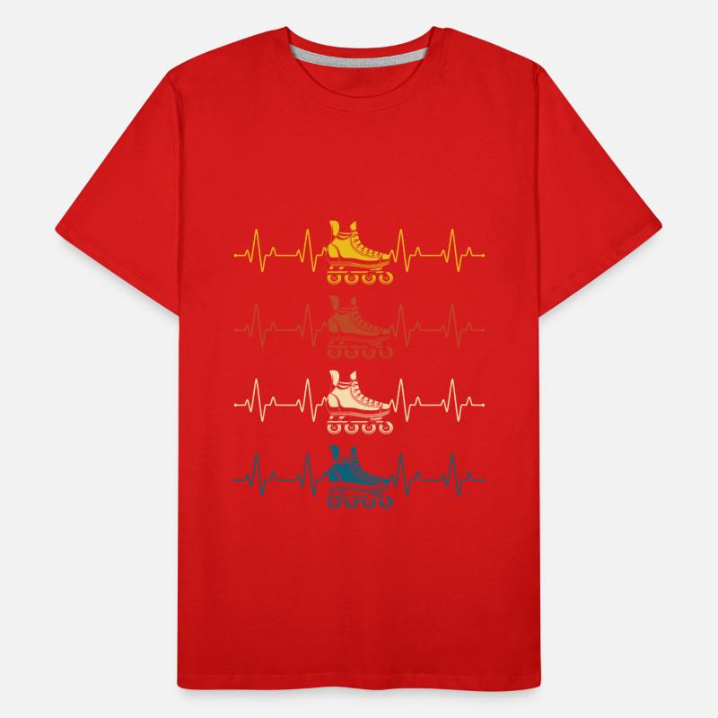 Inline Skating Inline Skating Gift Men's Premium Organic T-Shirt