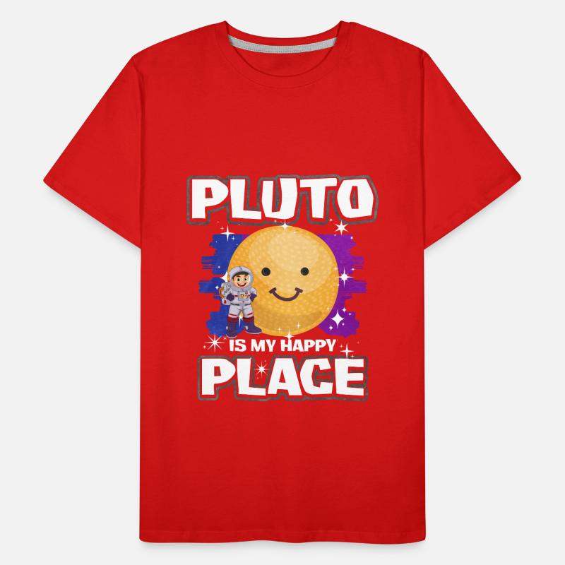 Pluto Planet Gift Men's Premium Organic T-Shirt
