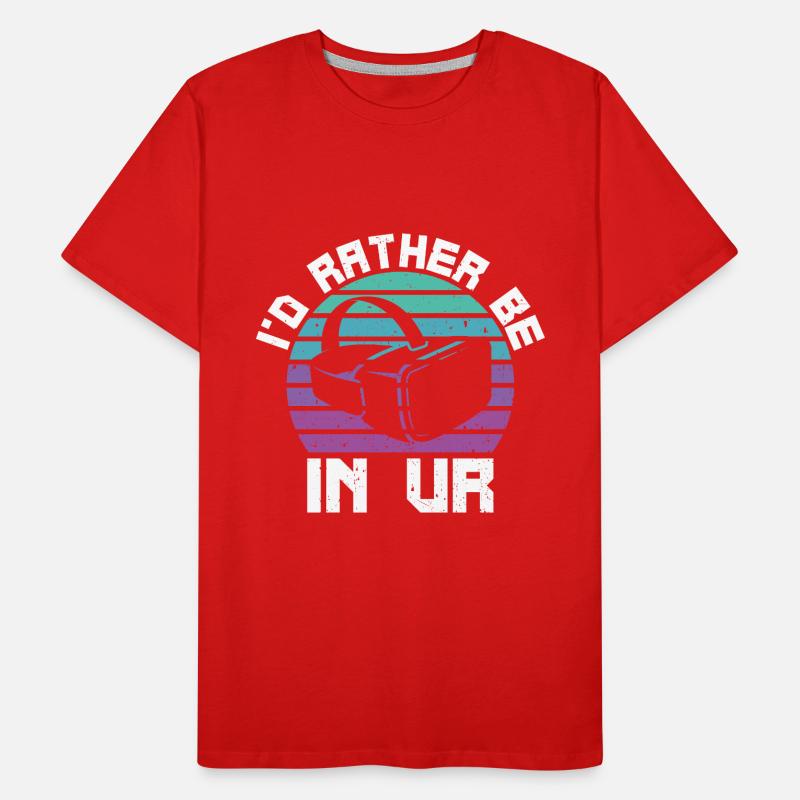 Virtual Reality VR Gift Men's Premium Organic T-Shirt