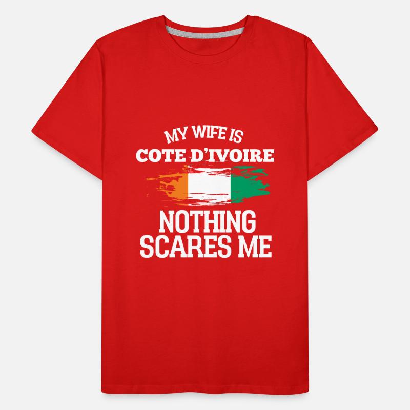 Elefenbeinküste Ehefrau Männer Premium Bio T-Shirt